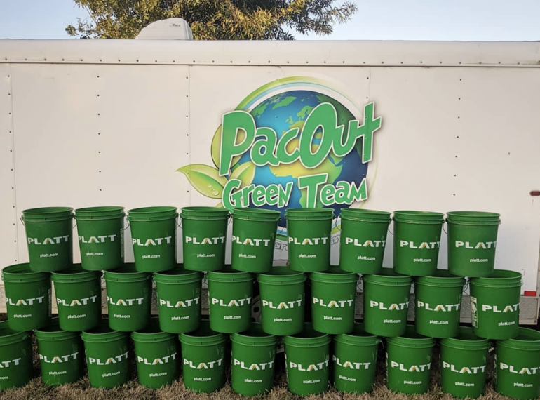 Platt Electric Supply bucket donation